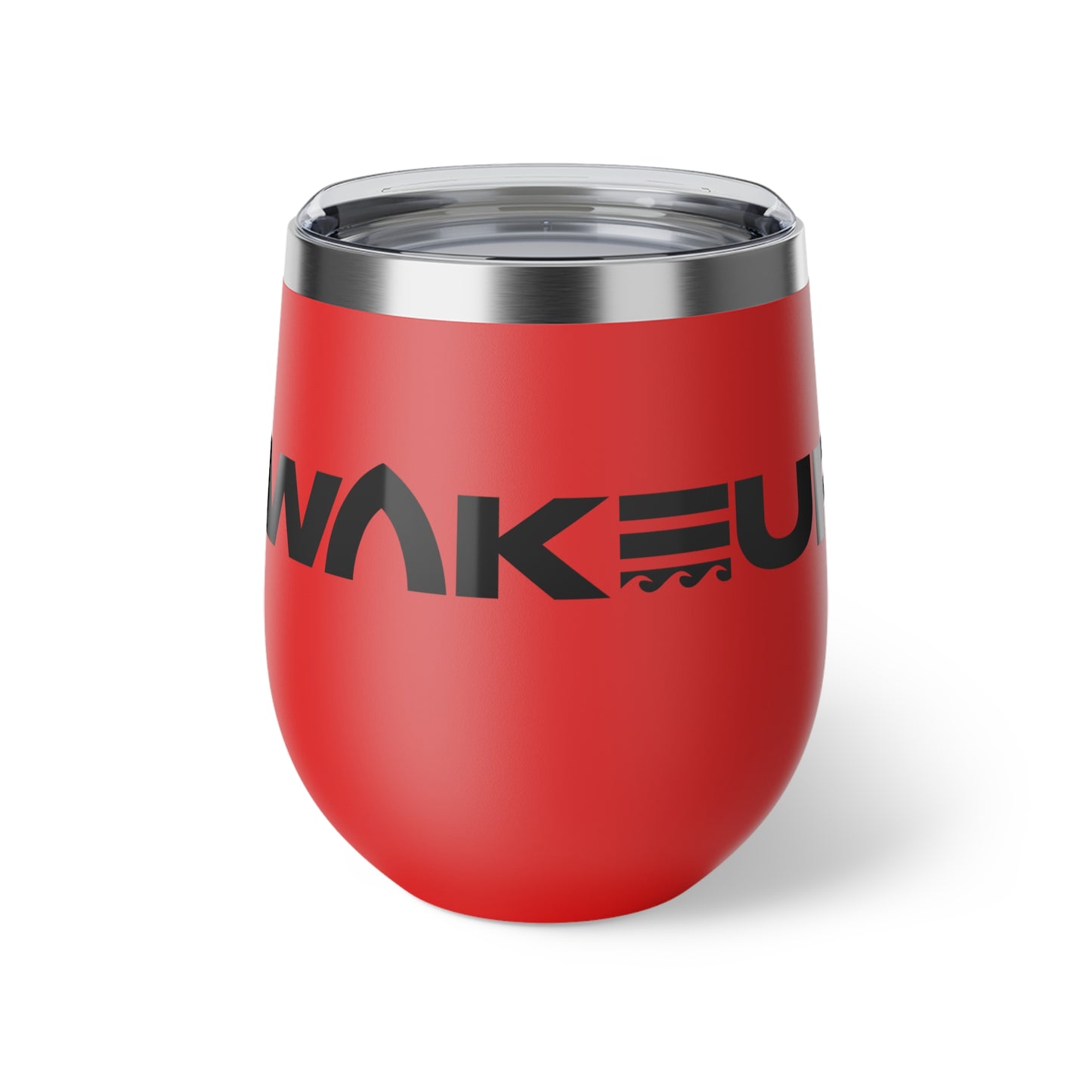 Wake Up Copper Insulated Cup - 12oz Travel Mug for Coffee and Tea Lovers