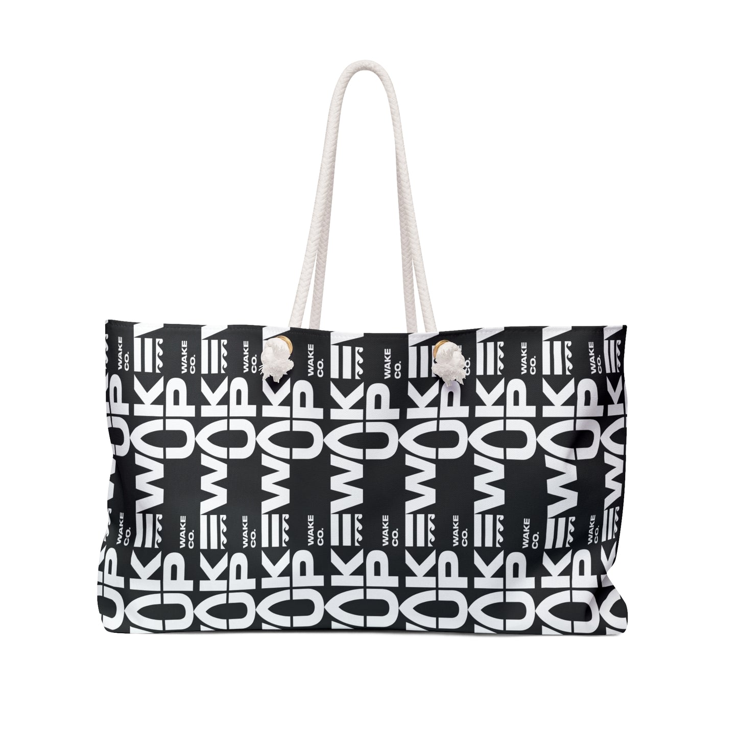 Multi-logo Weekender Bag (Black)