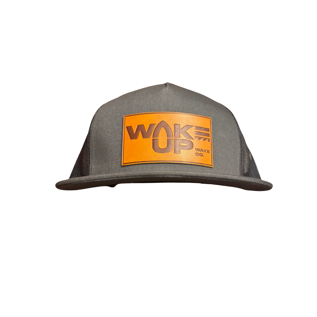 WakeUp Leather Patch Hat