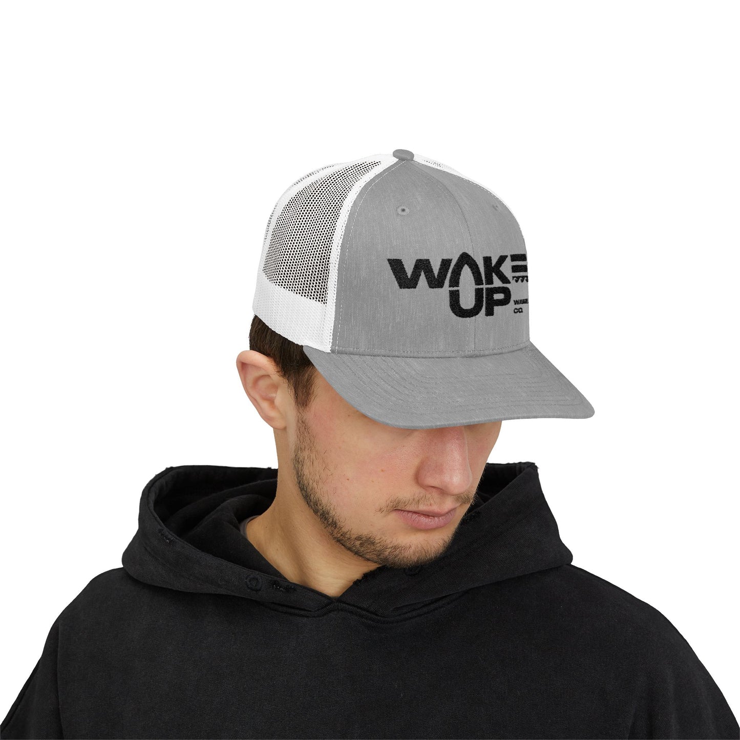 Wake Up Snapback (curved-bill) Trucker Hat