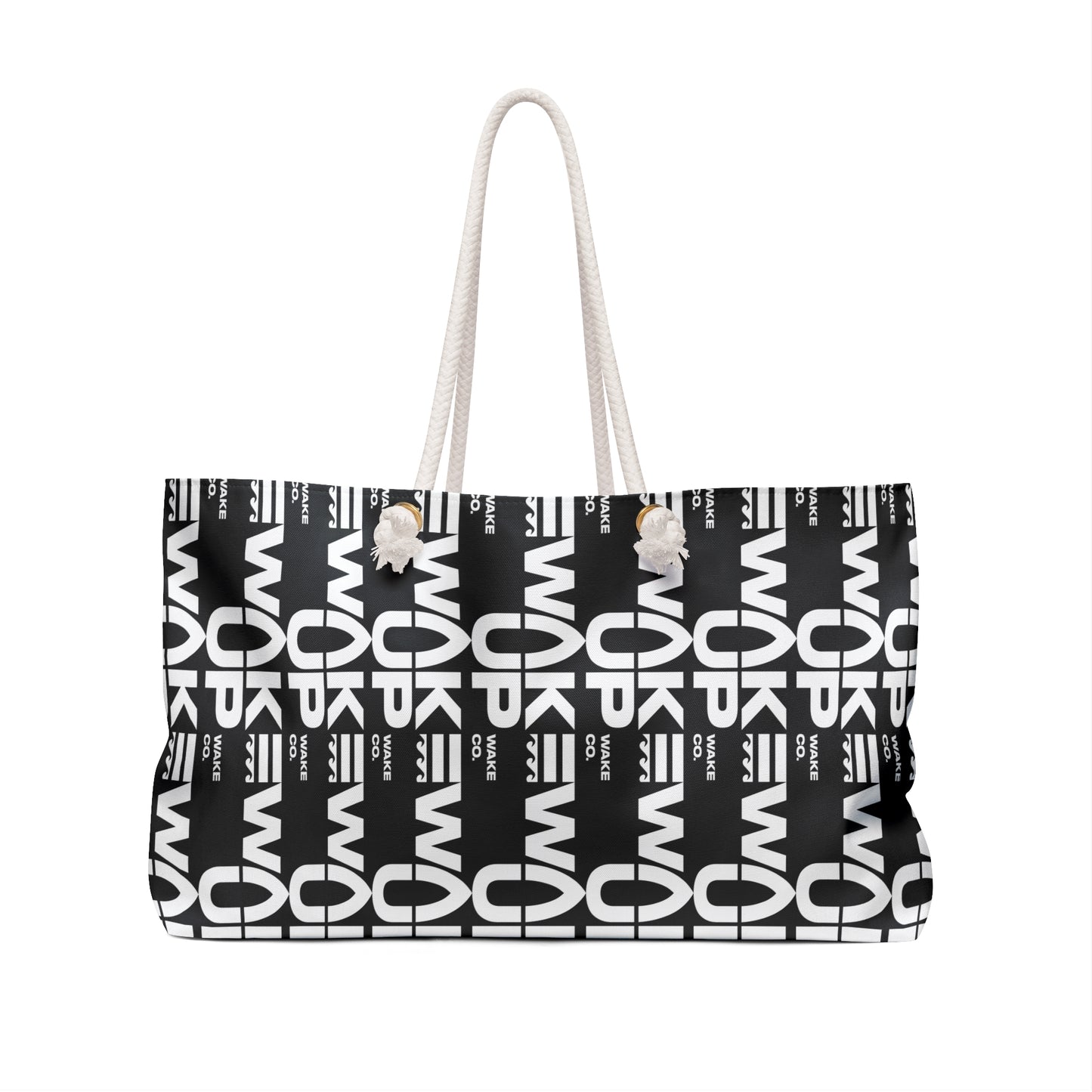 Multi-logo Weekender Bag (Black)