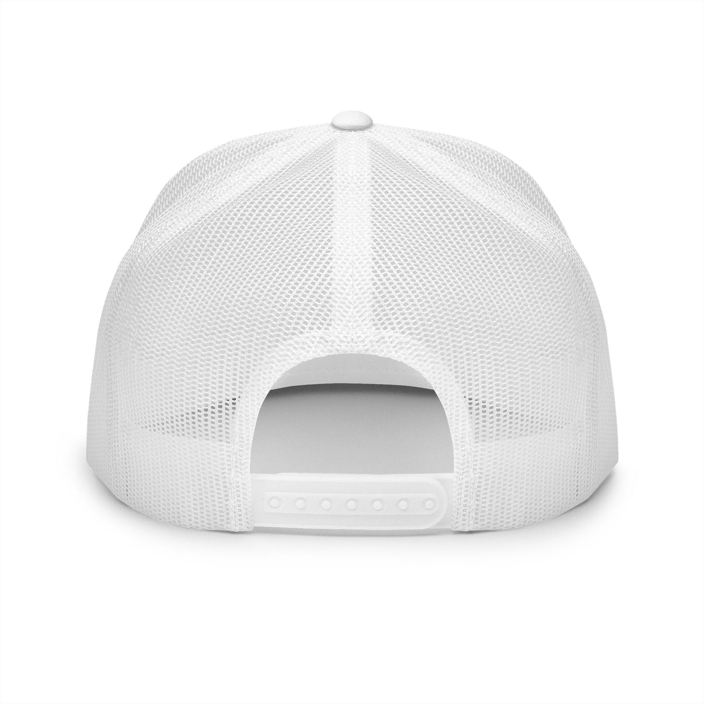 Wake Up Embroidered-White logo- 5 Panel Trucker Cap - Stylish and Comfortable