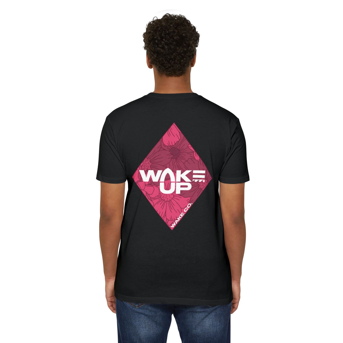 Wake Up-Red Diamond- Unisex CVC Jersey T-shirt – Casual Comfort for Every Day