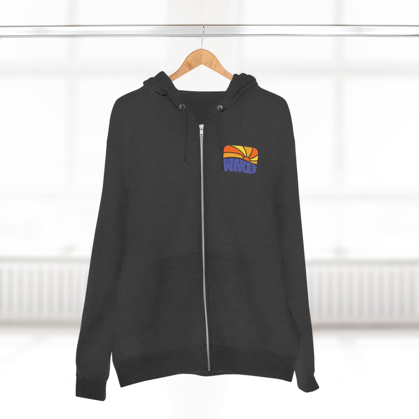 Retro WakeUp Unisex Zip Hoodie