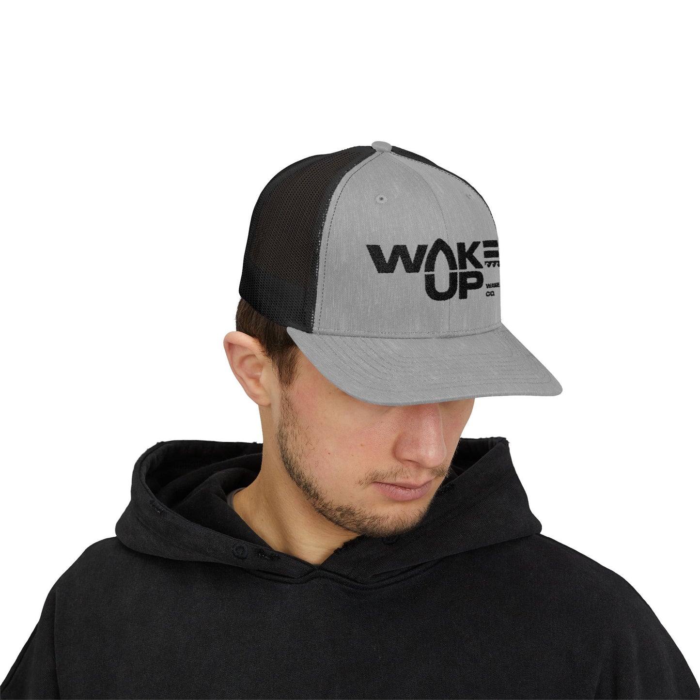 Wake Up Snapback (curved-bill) Trucker Hat