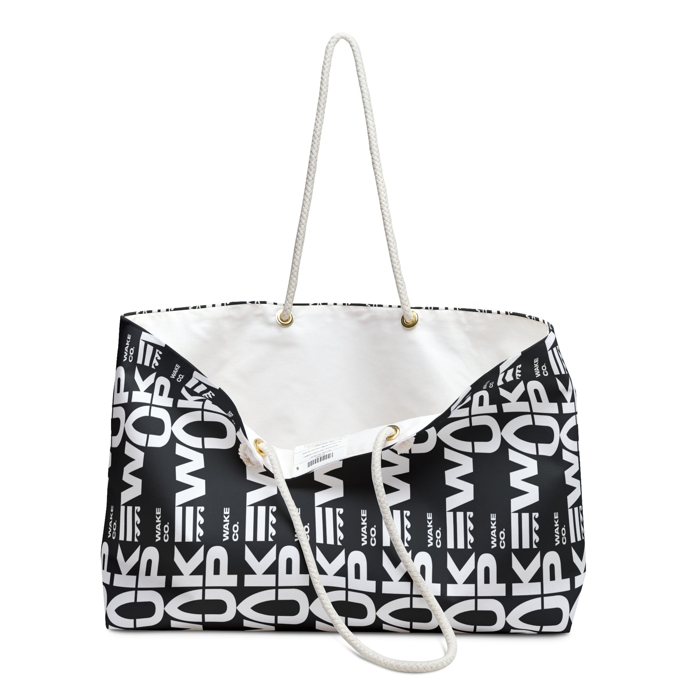 Multi-logo Weekender Bag (Black)