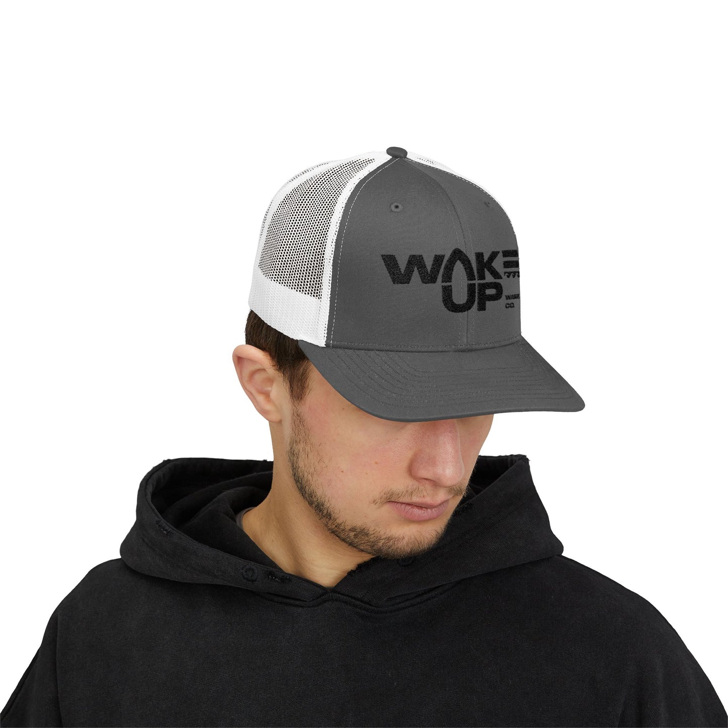 Wake Up Snapback (curved-bill) Trucker Hat