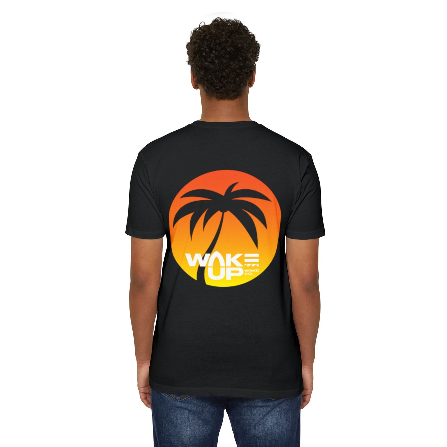 Wake Up-sunset- Unisex CVC Jersey T-shirt – Casual Comfort for Every Day