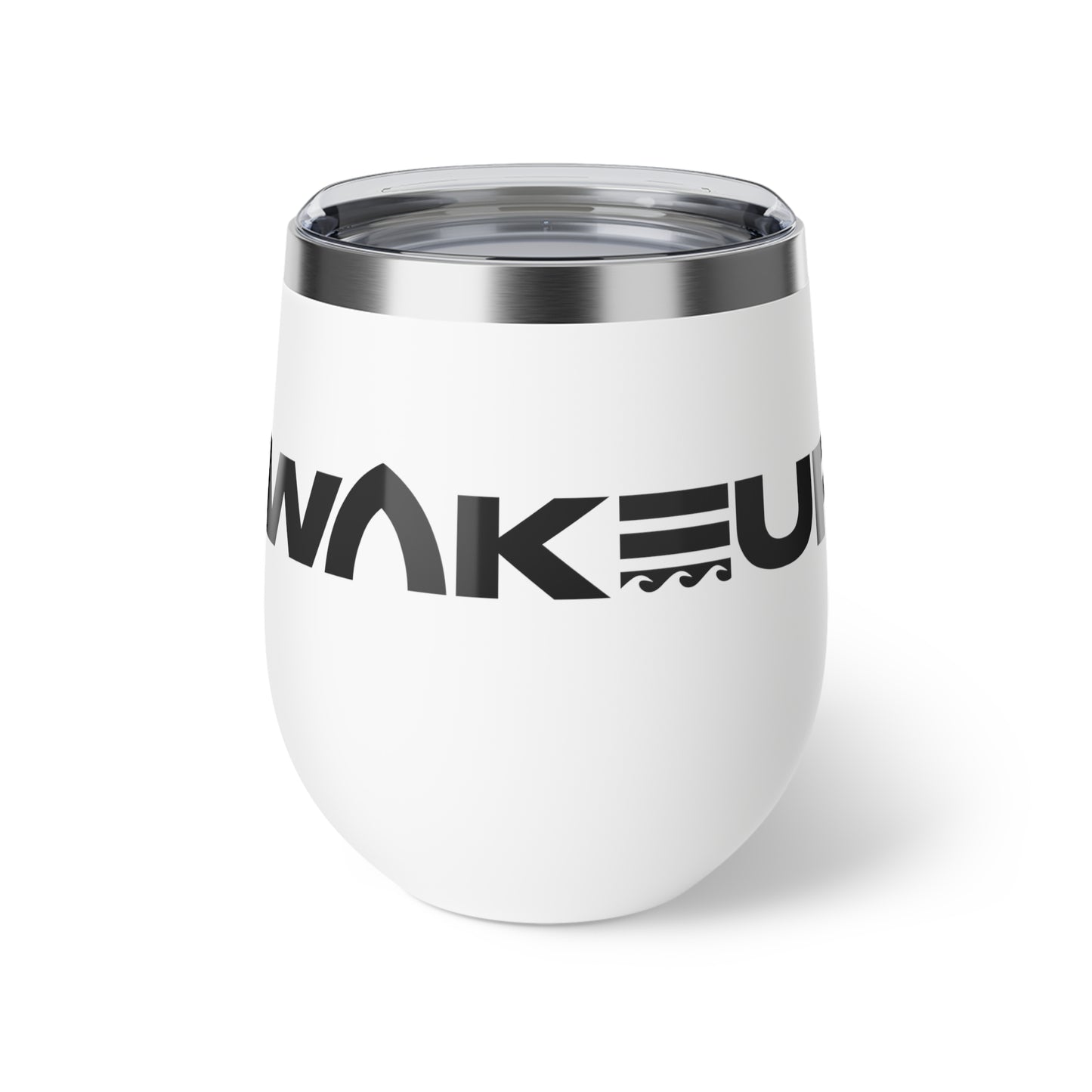 Wake Up Copper Insulated Cup - 12oz Travel Mug for Coffee and Tea Lovers