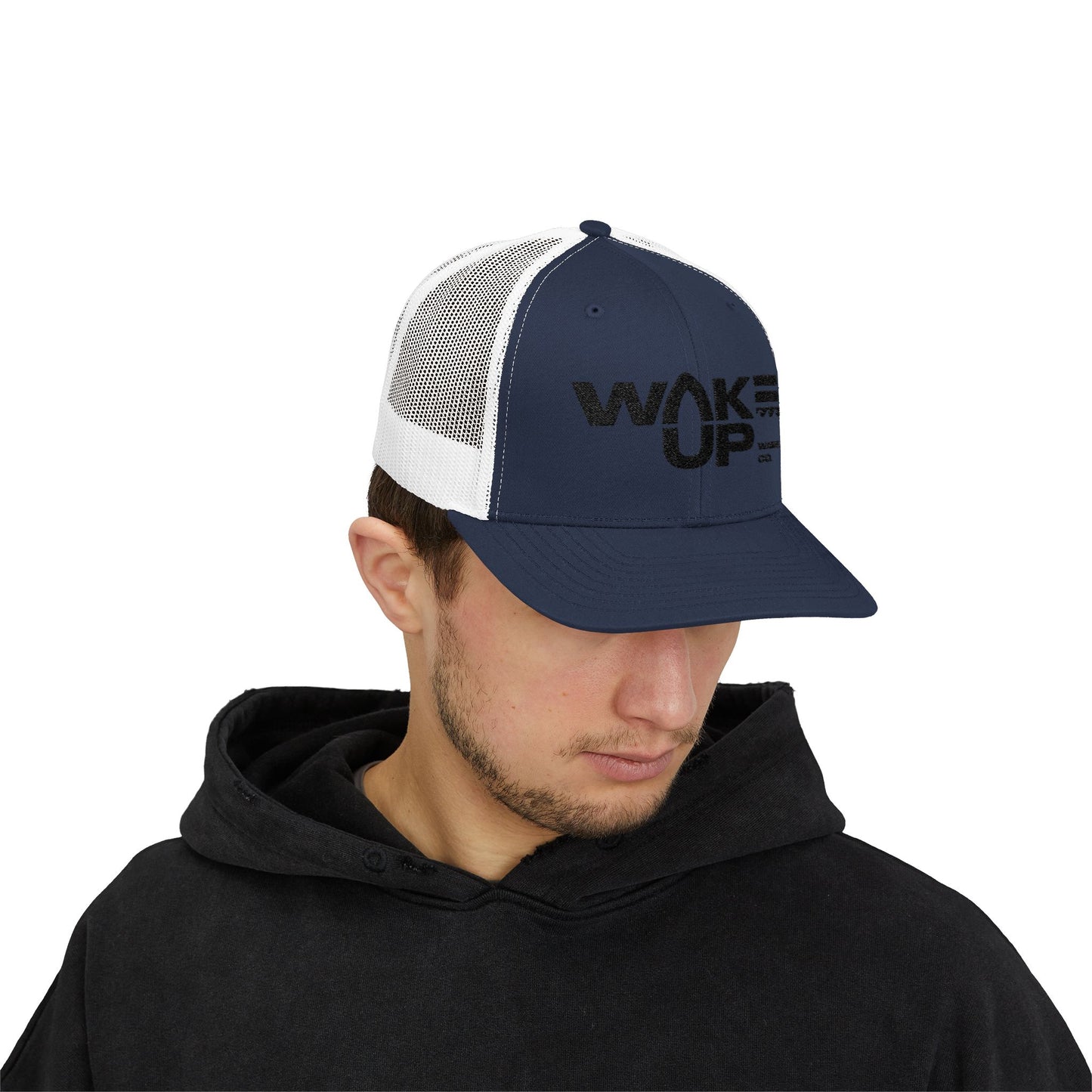 Wake Up Snapback (curved-bill) Trucker Hat
